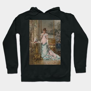 L'attente (Avant Le Bal) by Alfred Stevens Hoodie